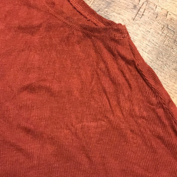 Anthro Postmark Rust Red Turtleneck Tunic Top M - Picture 6 of 7